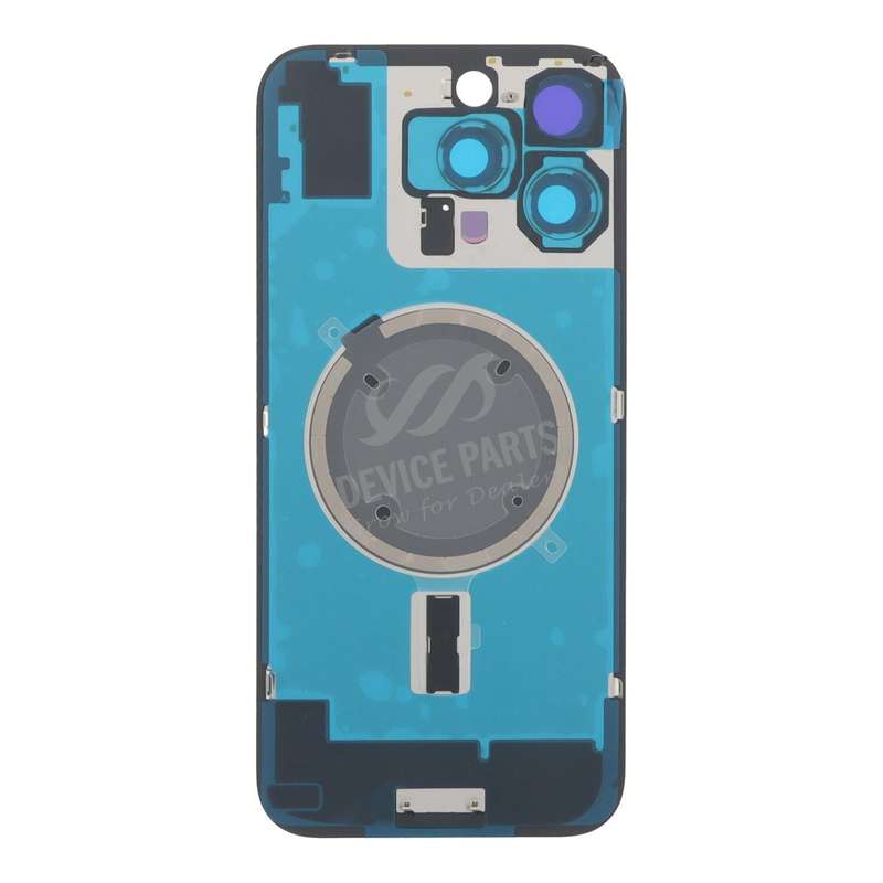 Battery Door + Back Camera Lens and Bezel with Magnetism Ring+Metal Plate for iPhone 16 Pro Max W...