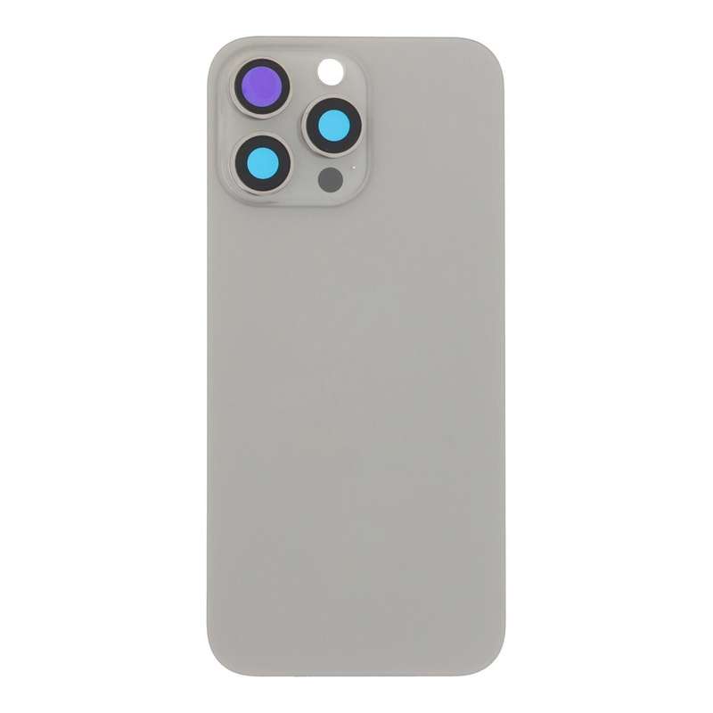 Battery Door + Back Camera Lens and Bezel with Magnetism Ring+Metal Plate for iPhone 16 Pro Max N...