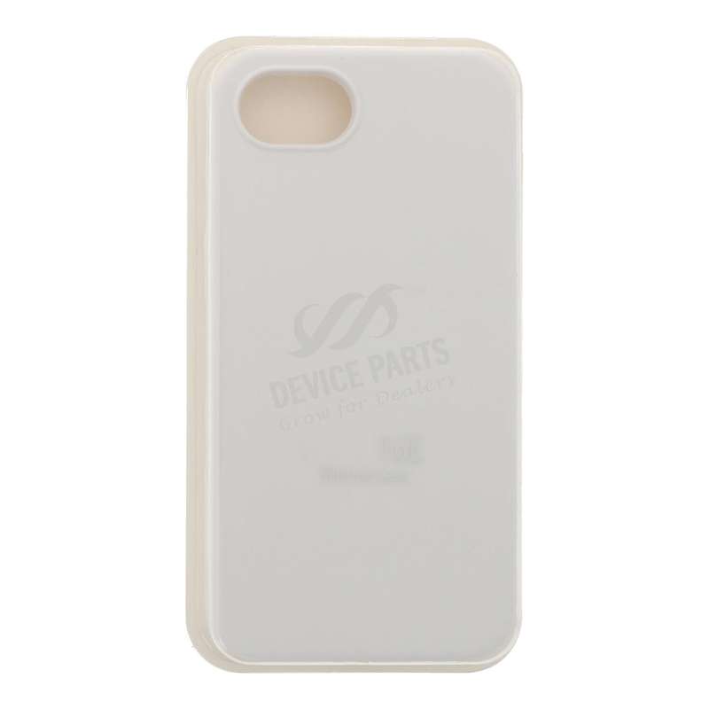 Full Pure Color Liquid Silicone Case Without Logo for iPhone 16e White