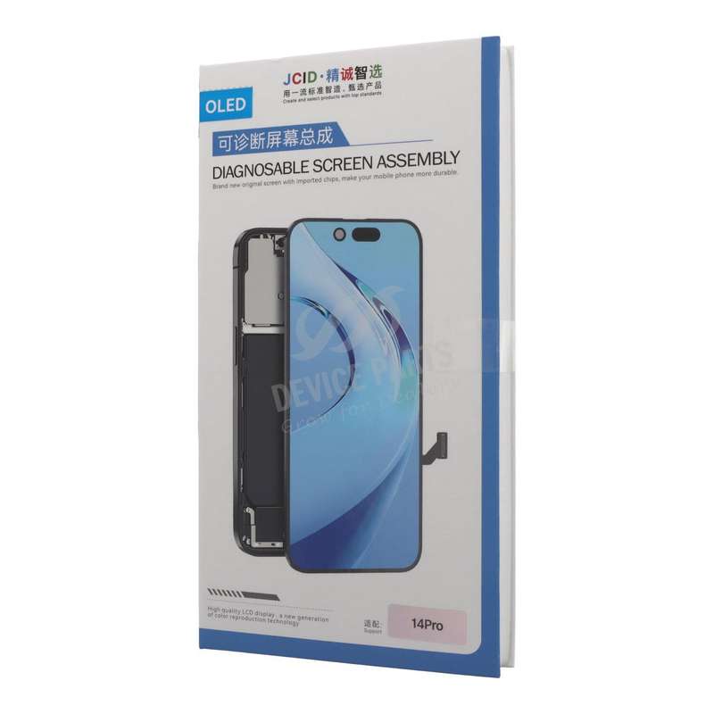 Screen Replacement for iPhone 14 Pro Non Replace Chip + Diagnosable JCID 120Hz Soft OLED Black HQ