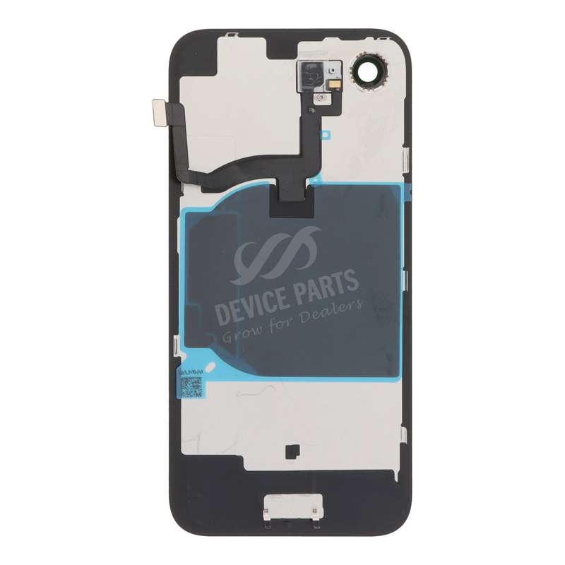 Battery Door + Back Camera Lens and Bezel with Metal Plate+Wireless Charger Chip+Flash Light for ...