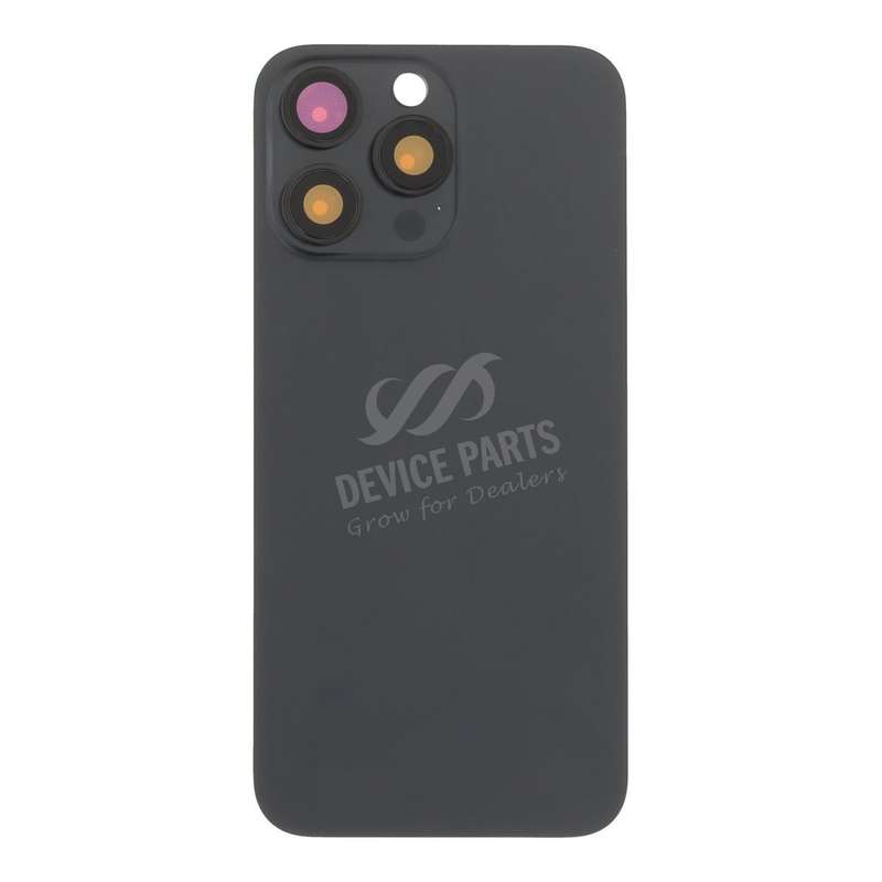 Battery Door + Back Camera Lens and Bezel with Magnetism Ring+Metal Plate for iPhone 15 Pro Max B...