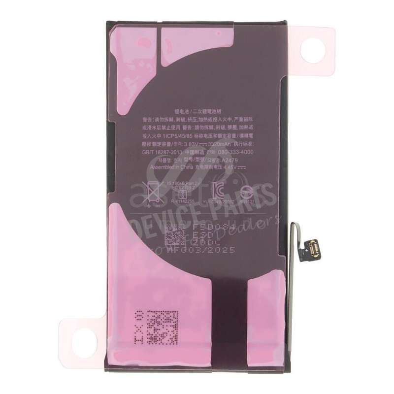 3320mAh Battery + Battery Adhesive for iPhone 12/12 Pro High Capacity Version + Diagnosable + Bat...