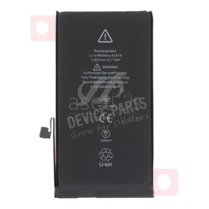 3320mAh Battery + Battery Adhesive for iPhone 12/12 Pro High Capacity Version + Diagnosable + Bat...
