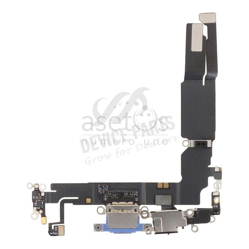 Charging Port Flex Cable with Charging Port Module for iPhone 16 Ultramarine Ori R