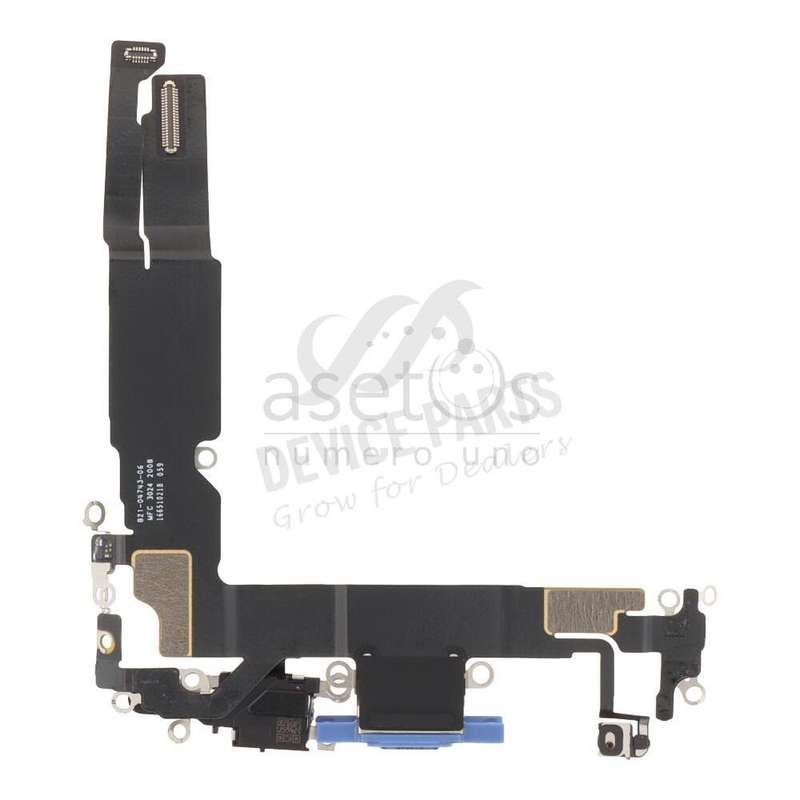 Charging Port Flex Cable with Charging Port Module for iPhone 16 Ultramarine Ori R