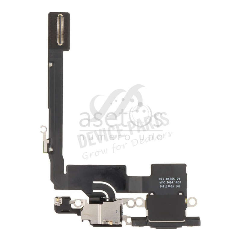 Charging Port Flex Cable with Charging Port Module for iPhone 16 Pro Black Titanium Ori R
