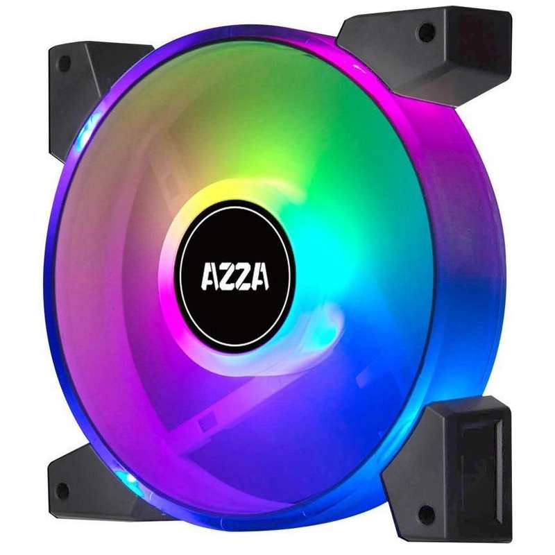 AZZA HURICANE II ARGB FAN SNGL PACK 12CM