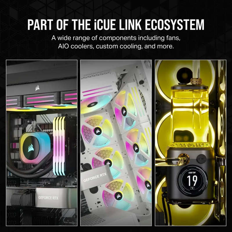 Corsair iCUE LINK H170i RGB Liquid CPU Cooler - QX140 RGB Fans - 420mm Radiator - Fits Intel® LG...