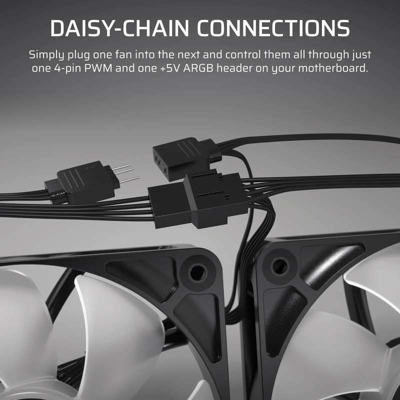 Corsair RS120 ARGB 120mm PWM Fans Triple Pack
