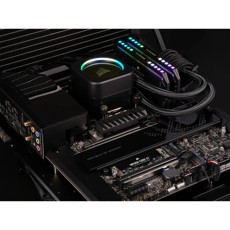 Corsair MP600 CORE XT 1TB NVMe PCIe M.2 SSD; Read Up To 5900MB/s; Write up to 5000MB/s.
