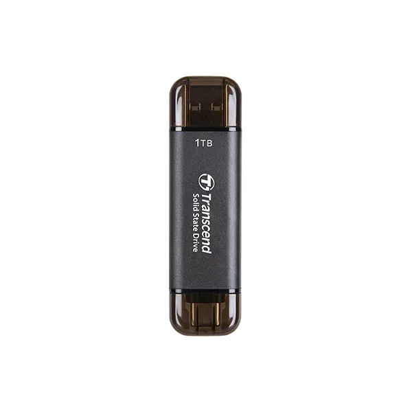 TRANSCEND 1 TB ESD310C USB3.2 TYPE A & C (USB 10Gbps) OTG COMPACT PORTABLE SSD  - Read 1050MB/s W...