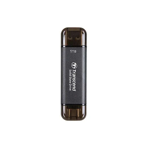 TRANSCEND 1 TB ESD310C USB3.2 TYPE A & C (USB 10Gbps) OTG COMPACT PORTABLE SSD  - Read 1050MB/s W...