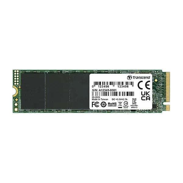 TRANSCEND 500GB MTE115S PCI-E GEN 3x4 M.2 2280 SSD 3D NAND - 3200 MB/s Read 2000 MB/s Write - 200...