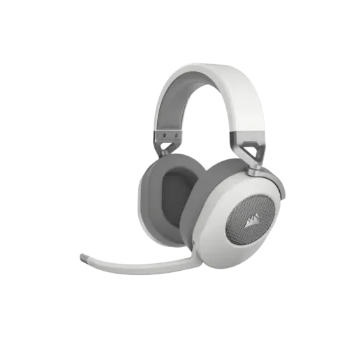 HS65 Wireless Premium White Headset; 50mm Audio Drivers; Omnidirectional Mic - PC/PS.