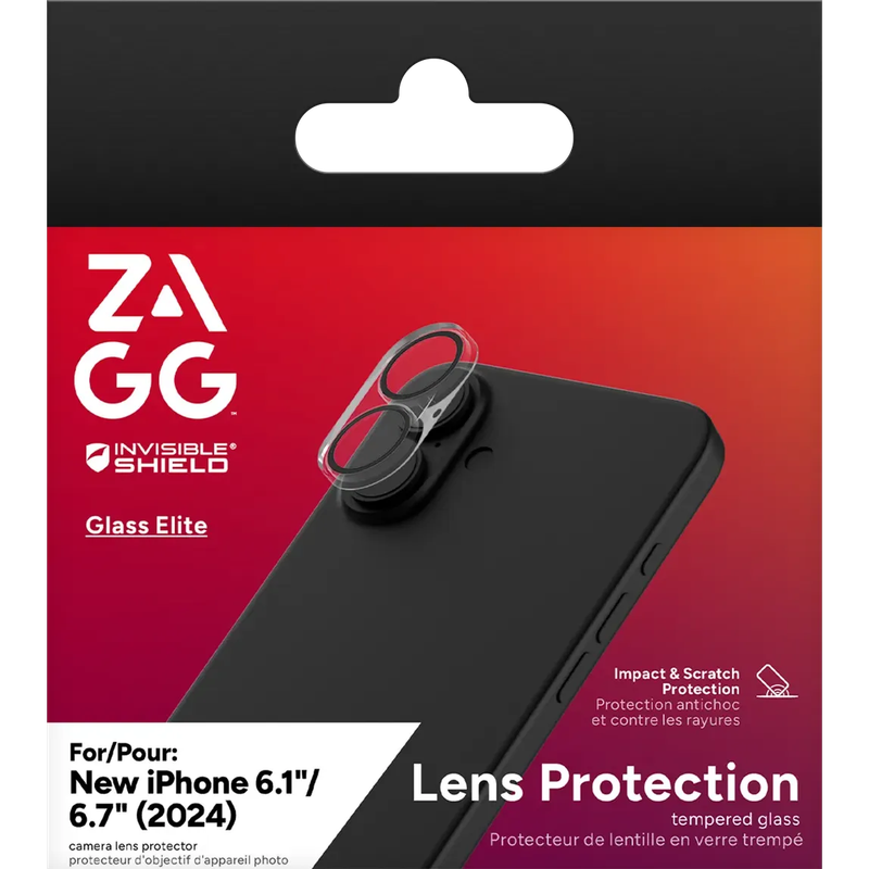 InvisibleShield Glass Elite AR (Camera) Apple iP16/16 PlusScreen