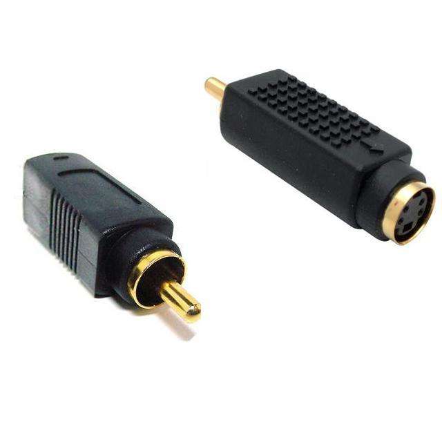 RCA: S-VIDEO FEMALE TO RCA MALE ADAPTOR
