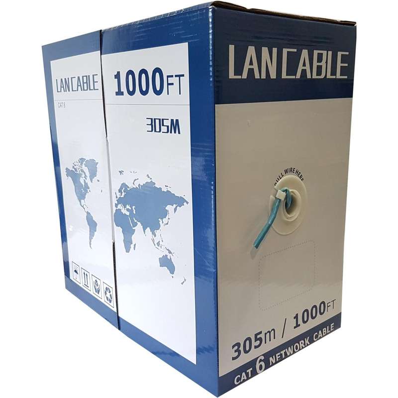 CAT6 305M CCA, BLUE/GREY