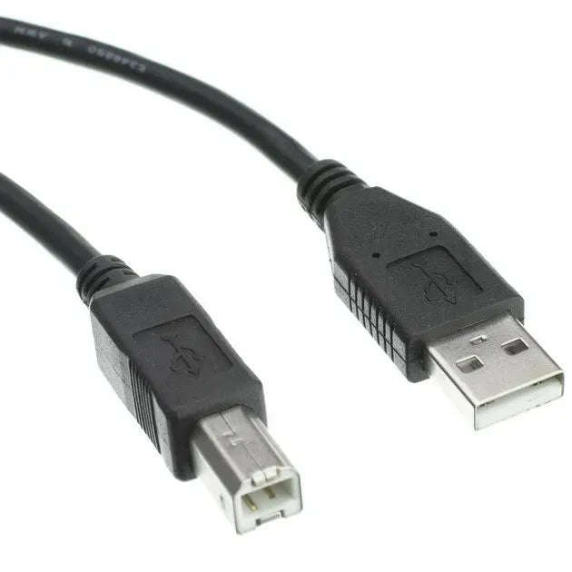 USB PRINTER CABLE A MALE+ B M; BLACK / BLUE