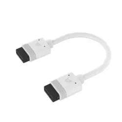 CORSAIR iCUE LINK Cable; 2x 100mm with Straight connectors; White