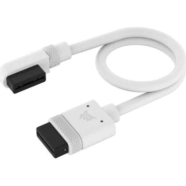 CORSAIR iCUE LINK Cable; 2x 200mm with Straight/Slim 90° connectors; White