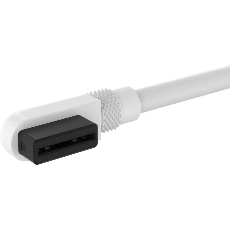 CORSAIR iCUE LINK Cable; 2x 135mm with Slim 90° connectors; White