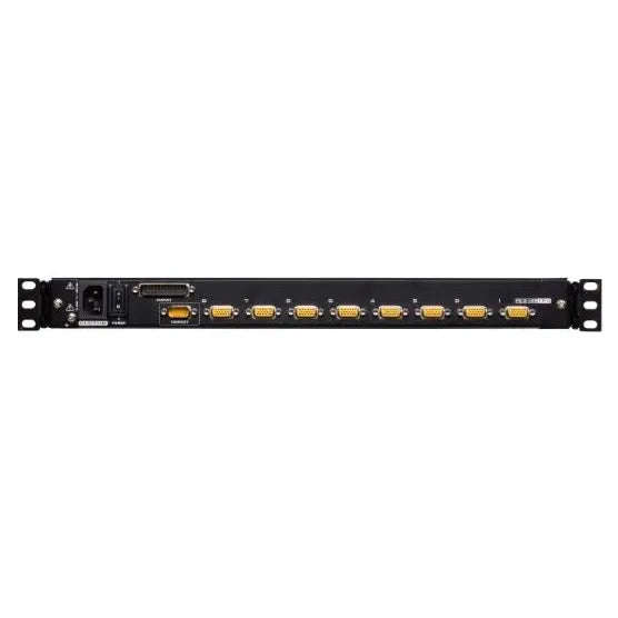 ATEN 17'' 8 Port PS/2-USB VGA LCD KVM Combo KVM with an Extra Console port and USB peripheral sup...