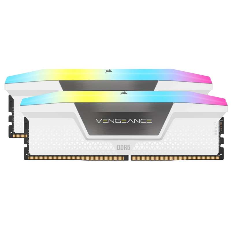 Corsair VENGEANCE RGB DDR5 32GB (2 x 16GB) DDR5 6000 CL36-44-44-96 1.40V Intel XMP & AMD EXPO - W...