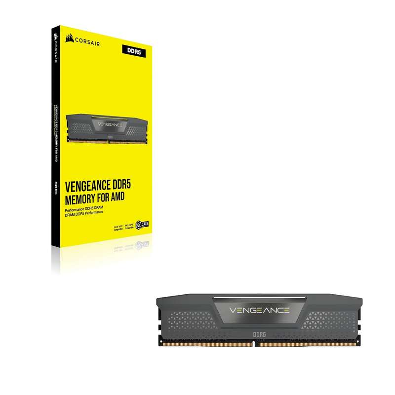 Corsair VENGEANCE DDR5 32GB (1 x 32GB) DDR5 5600 CL40-40-40-77 1.25V Intel XMP & AMD EXPO - GREY