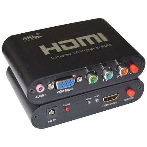 VGA TO HDMI CONVERTER, SUPPORT VGA/YPBPR