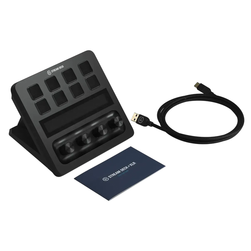 Elgato Stream Deck + XLR Dock - 8 Customizable LCD Keys; Studio Grade Preamp; Connect Any XLR Mic