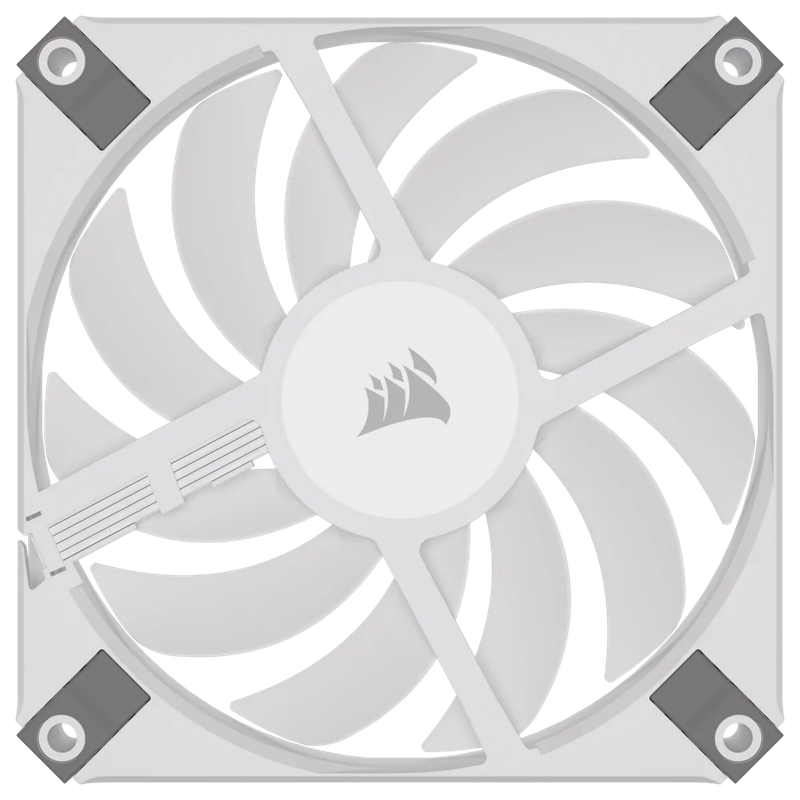 CORSAIR iCUE AF120 RGB SLIM 120mm PWM Fluid Dynamic Bearing Fan - White
