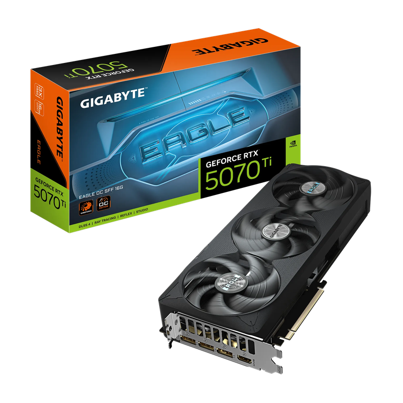 GIGABYTE nVidia GeForce RTX 5070Ti EAGLE OC SFF - 16GB GDDR7 HDMIx1/DPx3