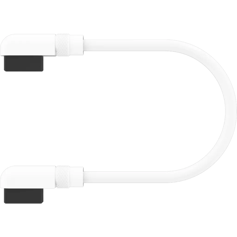 CORSAIR iCUE LINK Cable; 2x 135mm with Slim 90° connectors; White