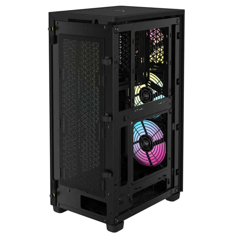 iCUE 2000D RGB AIRFLOW Black Mini-ITX PC Case; 3x 2.5'' Drive Bays; Up to 360mm Radiator compatib...