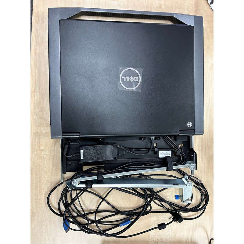 Dell 18.5-inch LED KMM DKMMLED185-001 1U KVM Switch Console 481-BBBC (Used)