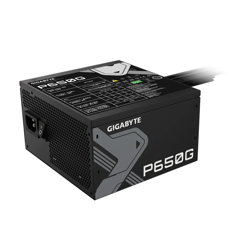 Gigabyte PSU P650B Gold Certified 650W - 3 Year Warranty; 24/20-pin x 1; CPU 4+4-pin x 1; PCI-E 6...