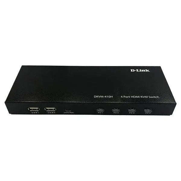 4-Port HDMI KVM switch; 4x HDMI ports; 4x USB Type-B ports; Switching buttons on front panel; HDM...