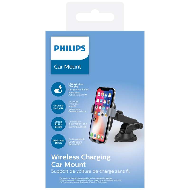 PHILIPS CAR MOUNT WITH QI W/C