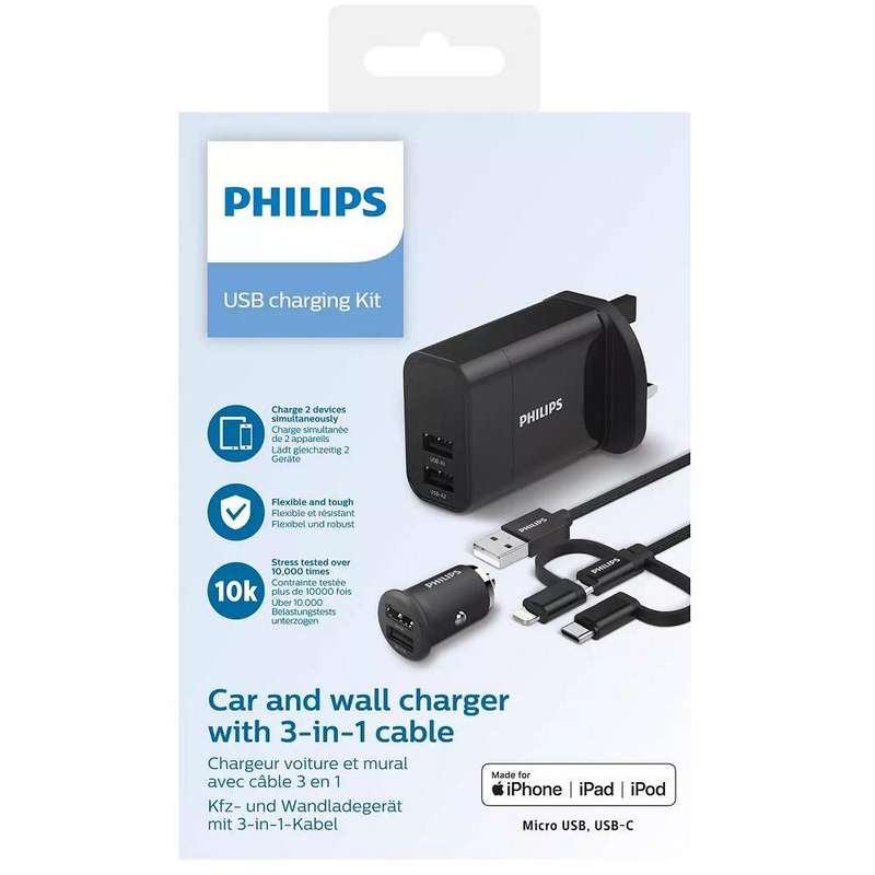 PHILIPS 3IN1 CHARGER UNIVERSAL