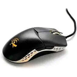 Ducky Mouse Feather Black and White - Omron D2FC-F-K 60M switches; PixArt sensor; 16000 DPI.
