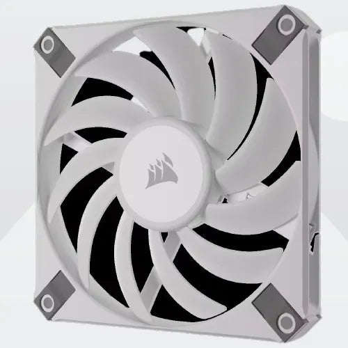 CORSAIR iCUE AF120 RGB SLIM 120mm PWM Fluid Dynamic Bearing Fan - Dual Pack - White