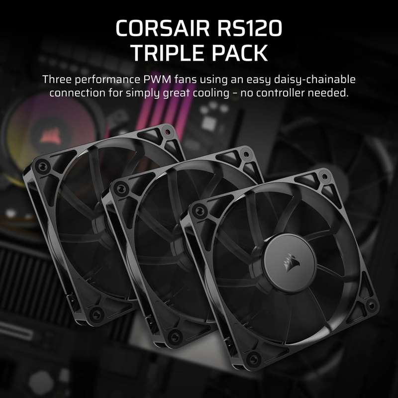 Corsair RS120 120mm PWM Fans Triple Pack