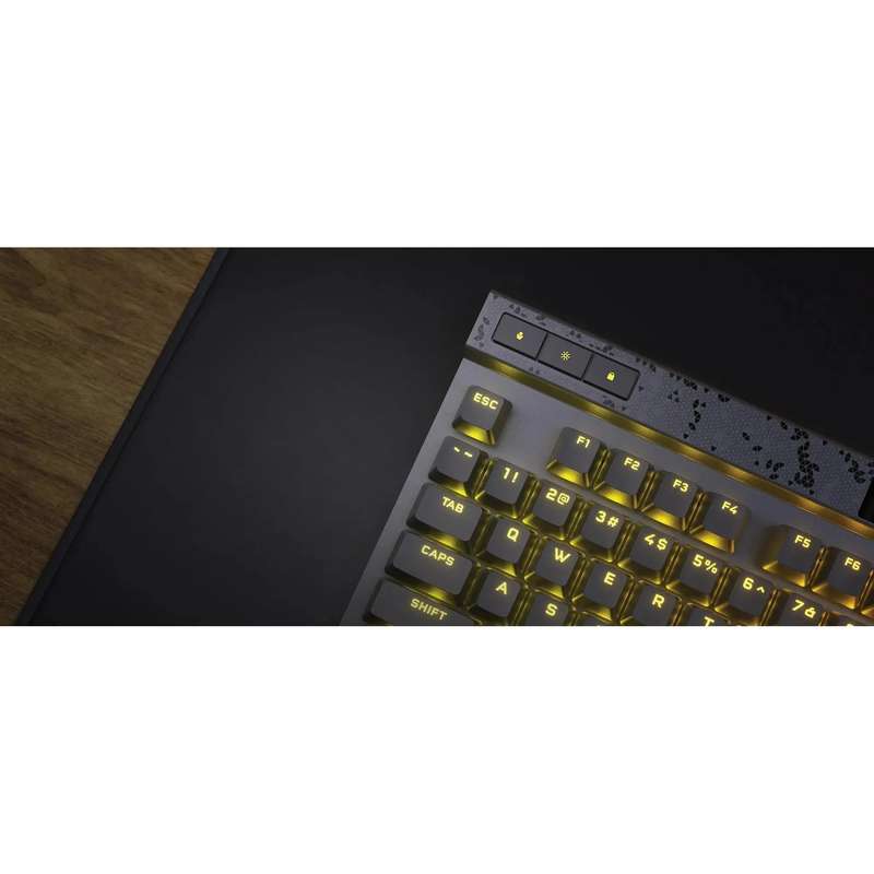 Corsair K70 MAX RGB Magnetic-Mechanical Gaming Keyboard; Adjustable CORSAIR MGX Switches; Steel Gray