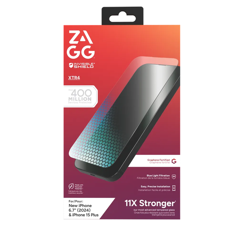 InvisibleShield Glass XTR4  Apple iP16 Plus/15 Plus Screen