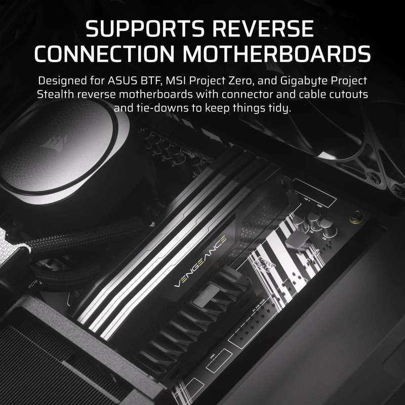 FRAME 4000D RS ARGB Black Mid-Tower PC Case; 2x 3.5'' |  2x 2.5'' Drive Bays; Up to 360mm Radiato...
