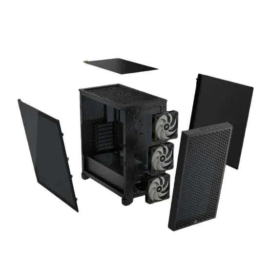 3000D RGB AIRFLOW Black Mid-Tower BPC Case; 2x 3.5'' |  2x 2.5'' Drive Bays; Up to 360mm Radiator...