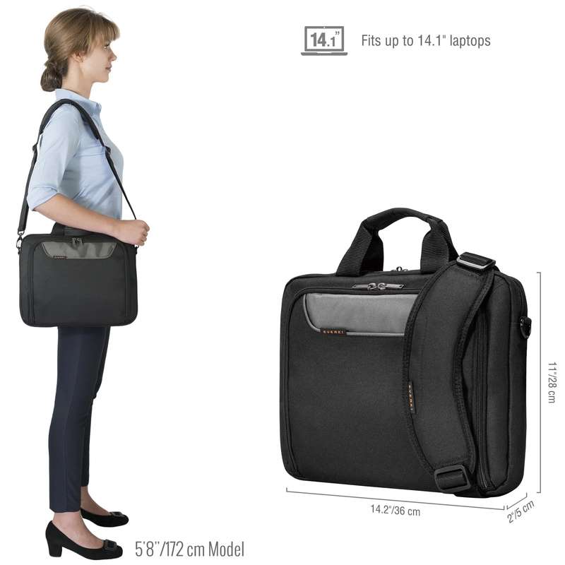 EVERKI EKB407NCH14 ADVANCE 14'' LAPTOP BRIEFCASE
