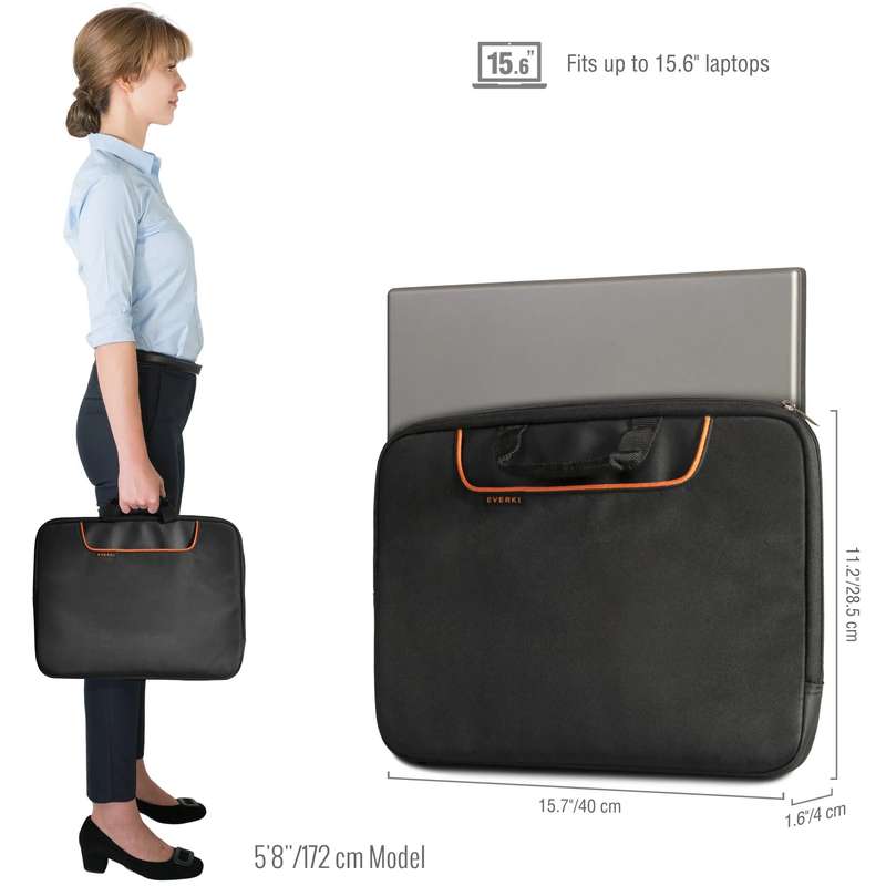 EVERKI EKF808S15B 808-15 15.6 LAPTOP SLEEVE WITH MEMORY FOAM