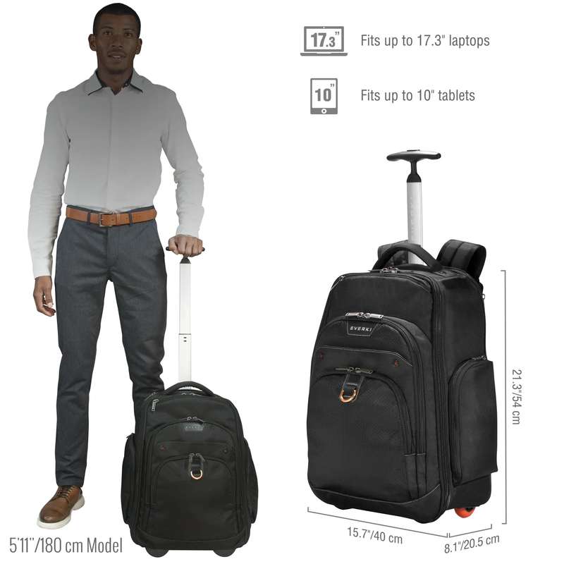 EVERKI EKP122 ATLAS WHEELED BACKPACK 13'' TO 17.3''